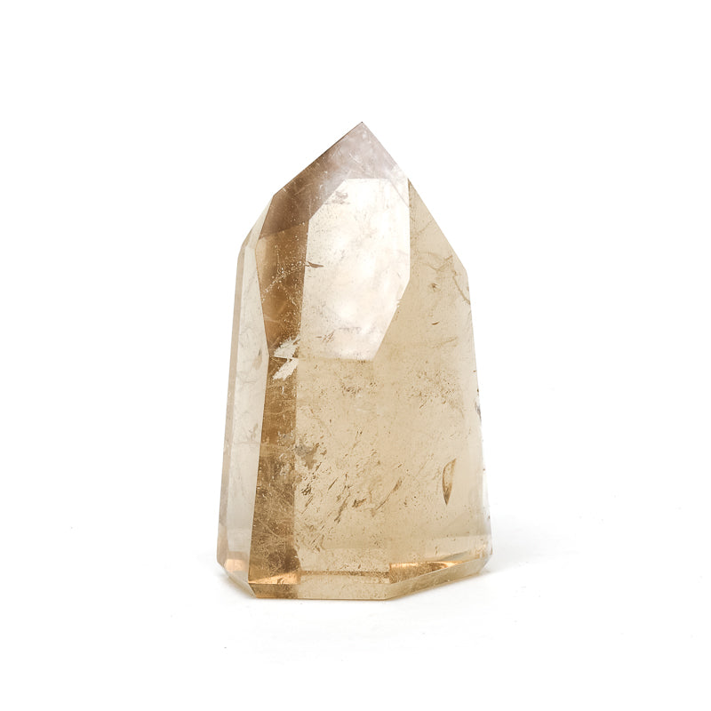 Naturally coloured 'Cognac' Citrine Polished Point from Brazil | Venusrox