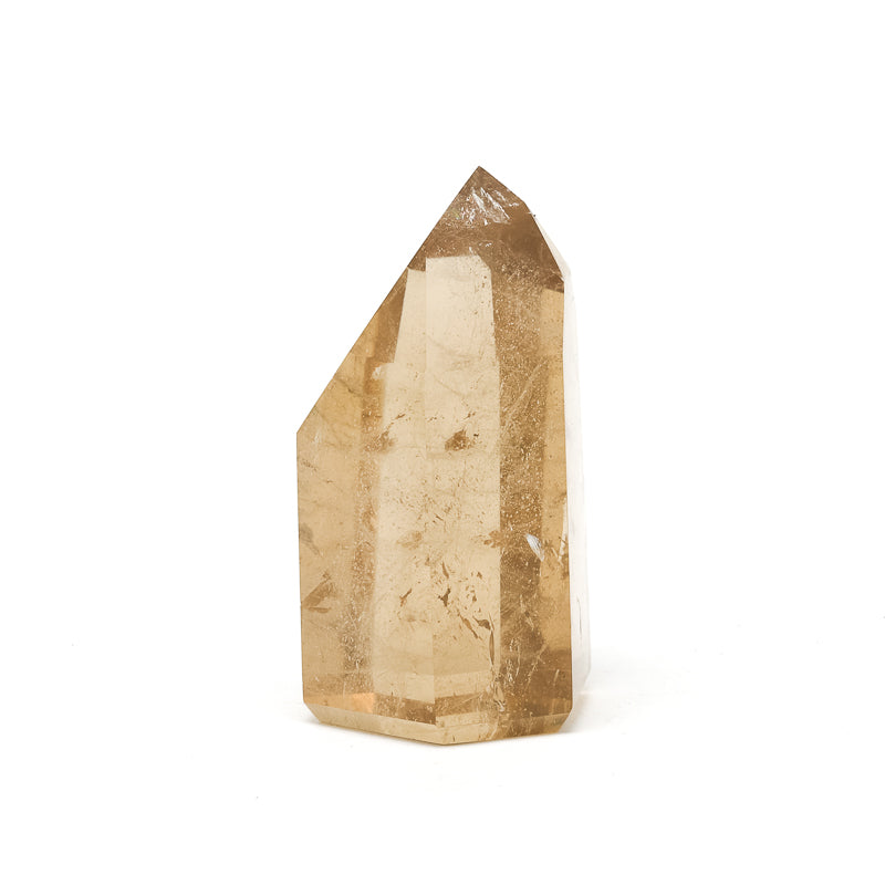 Naturally coloured 'Cognac' Citrine Polished Point from Brazil | Venusrox