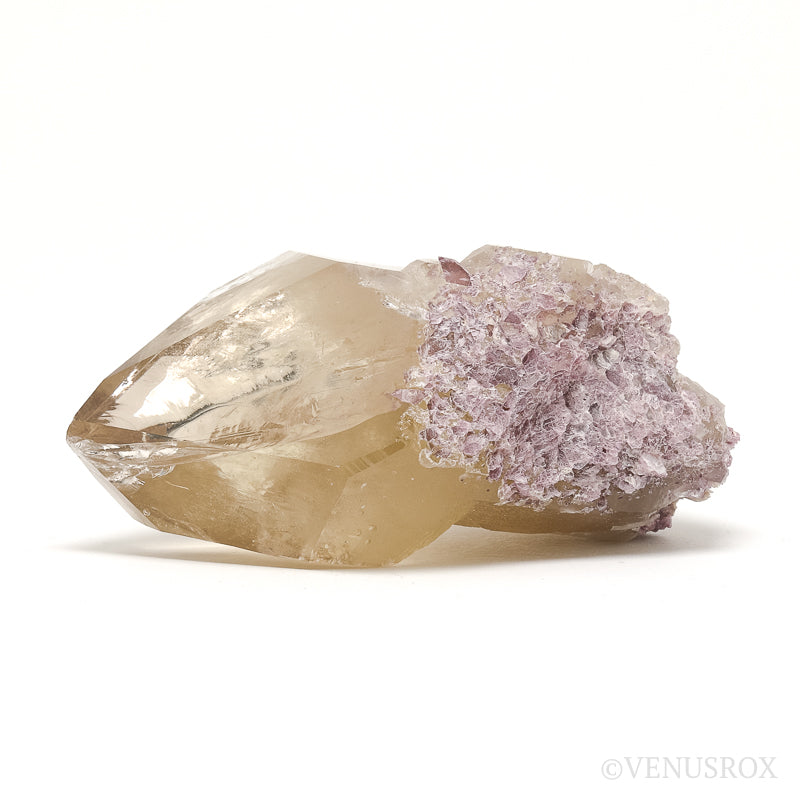 Citrine with Lepidolite Natural Point from Brazil | Venusrox