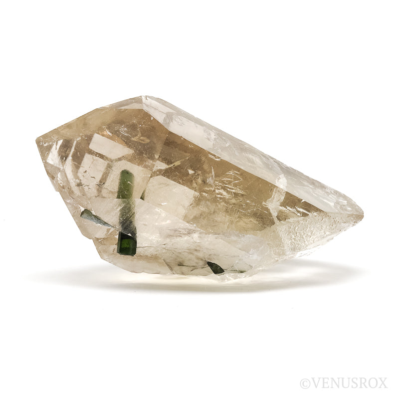 Citrine with Green Tourmaline Natural Point from Brazil | Venusrox