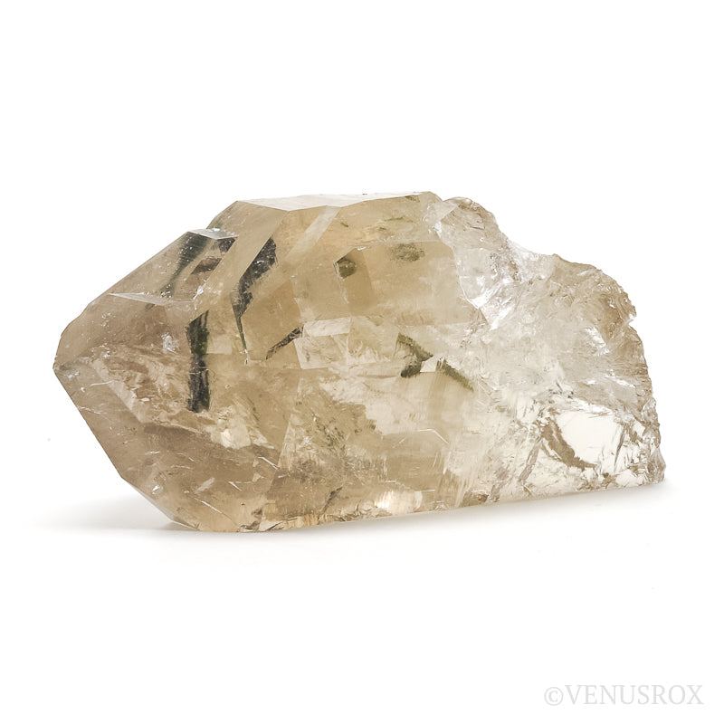 Citrine with Green Tourmaline Natural Point from Brazil | Venusrox