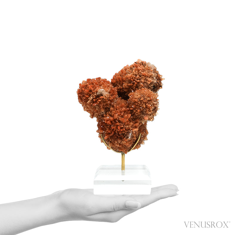 Creedite Natural Cluster from Mina Navidad, Abasolo, Durango, Mexico mounted on a bespoke stand | Venusrox