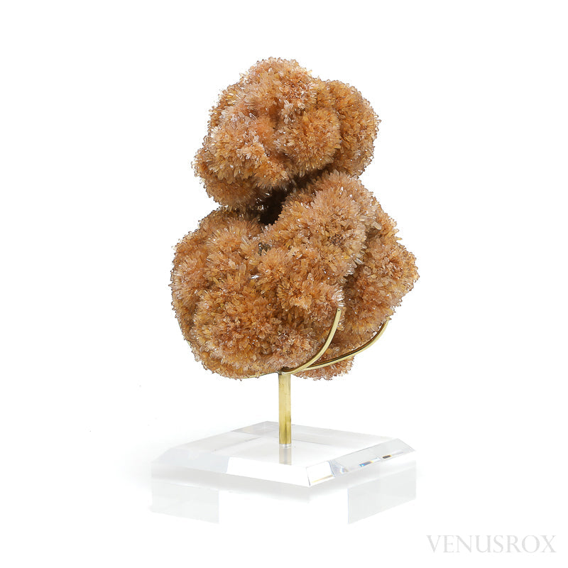 Creedite Natural Cluster from Mina Navidad, Abasolo, Durango, Mexico mounted on a bespoke stand | Venusrox