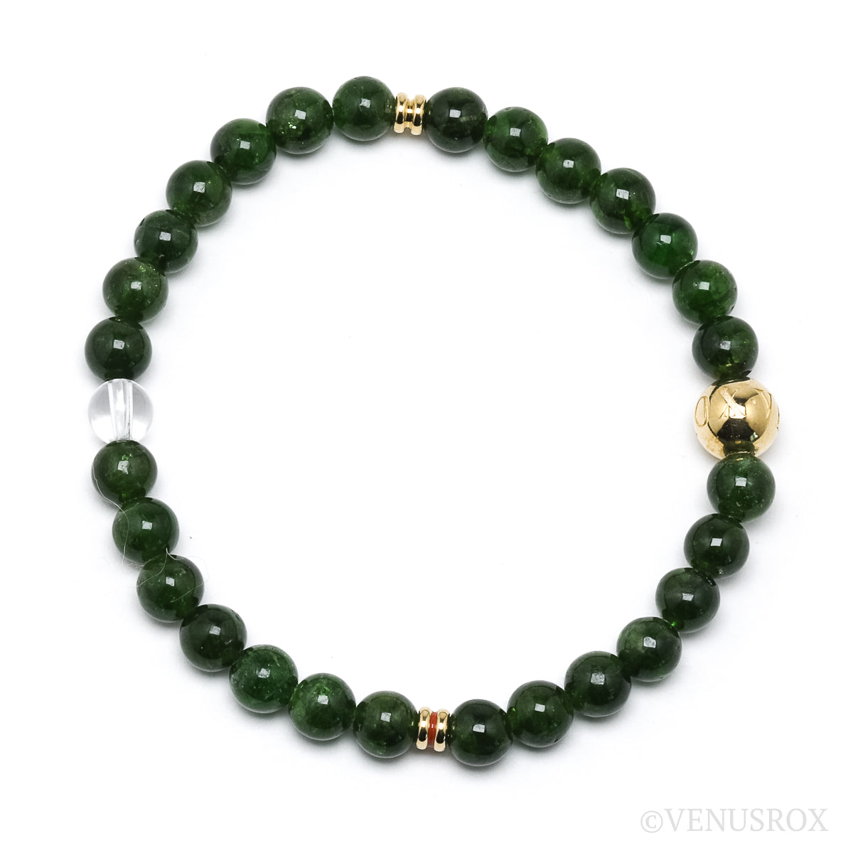 Chrome Diopside Bracelet from Russia | Venusrox