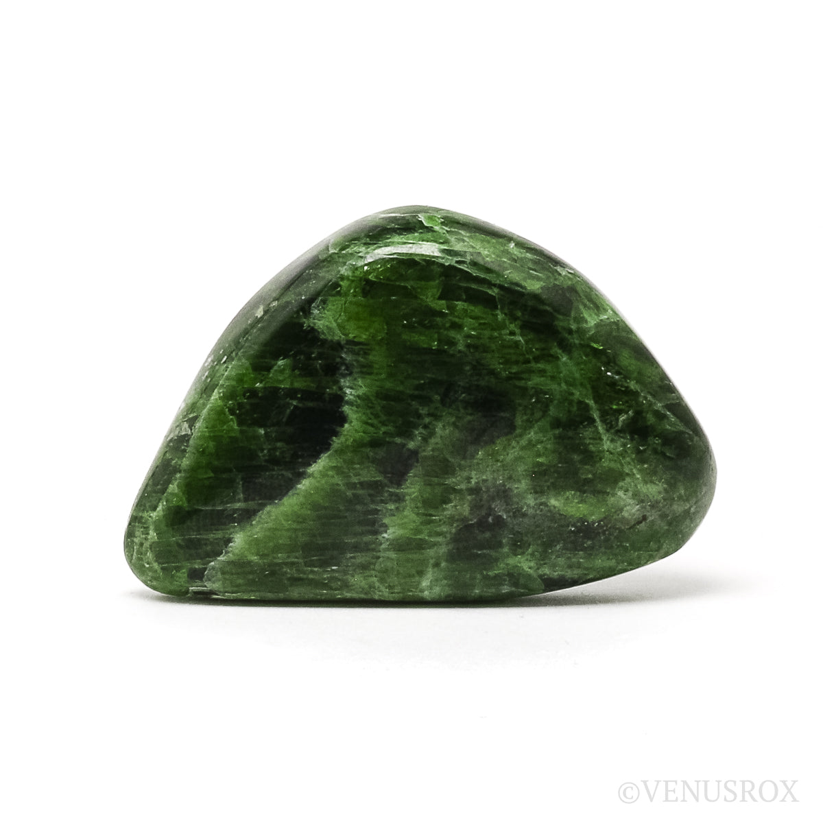 Chrome Diopside Polished Crystal from Sakha, Siberia, Russia | Venusrox