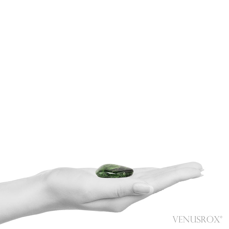 Chrome Diopside Polished Crystal from Sakha, Siberia, Russia | Venusrox