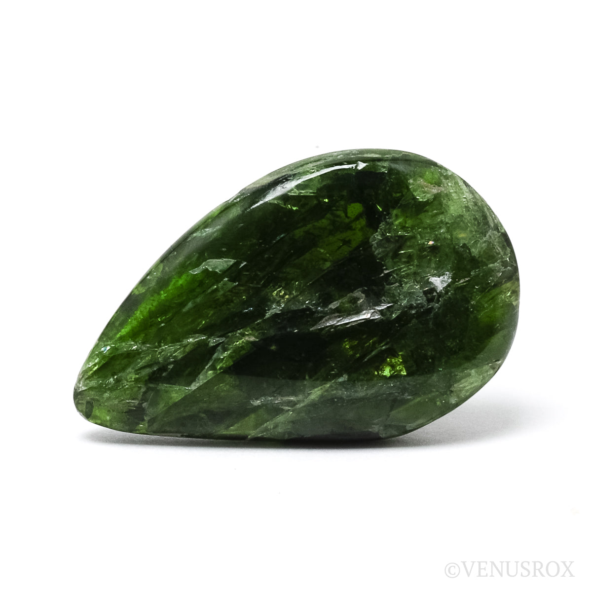 Chrome Diopside Polished Crystal from Sakha, Siberia, Russia | Venusrox
