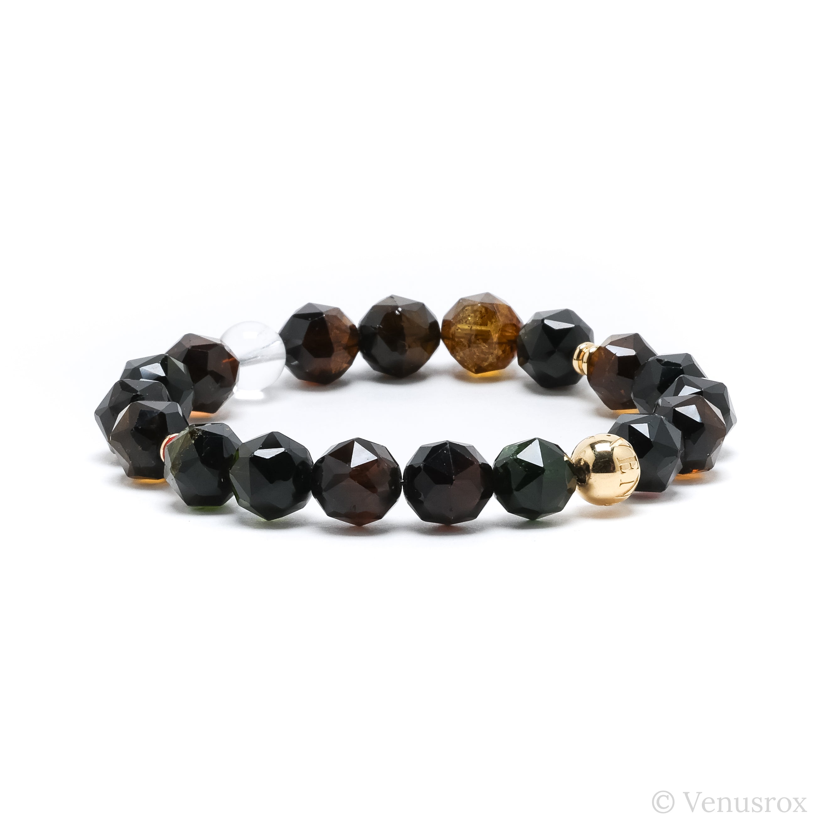 Dravite (Brown Tourmaline) Bracelet from Brazil | Venusrox