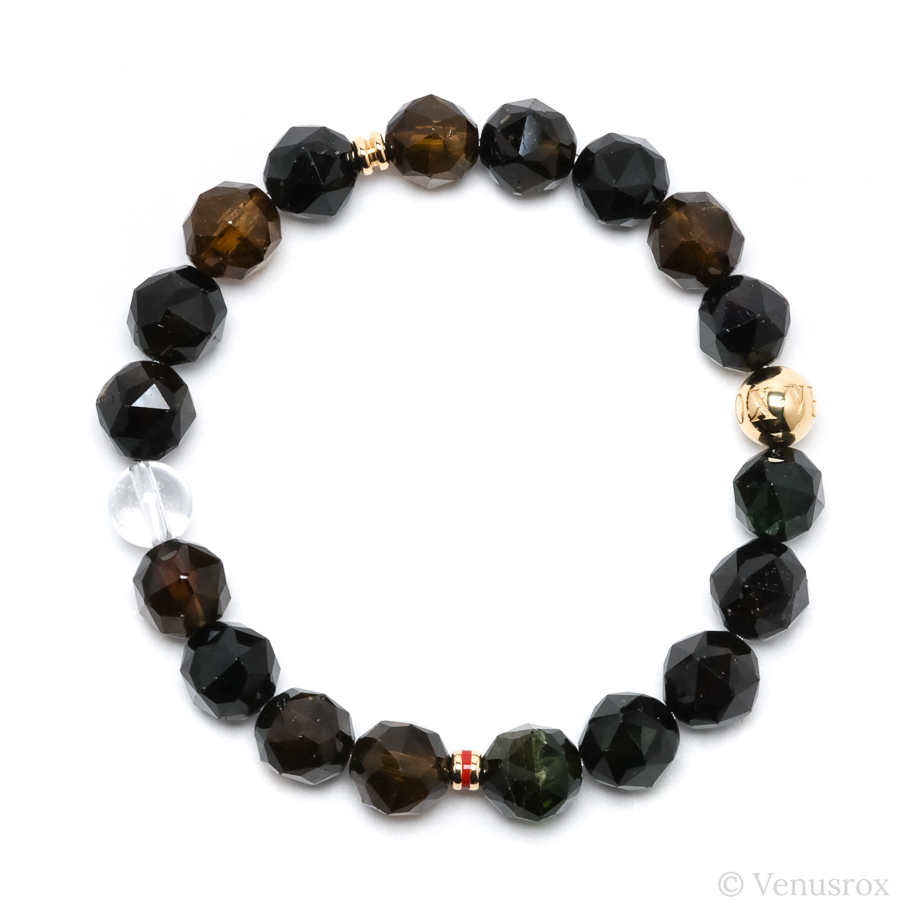 Dravite (Brown Tourmaline) Bracelet from Brazil | Venusrox