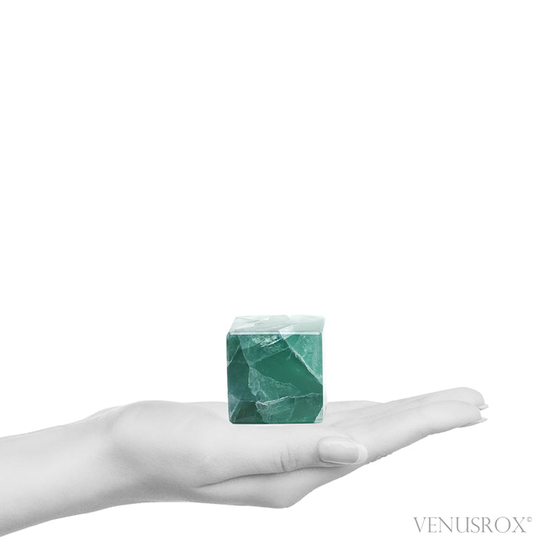 Fluorite Polished Cube from Mexico | Venusrox