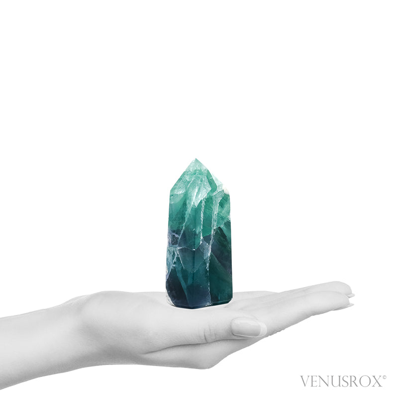 Fluorite Polished Crystal Point from Mexico | Venusrox