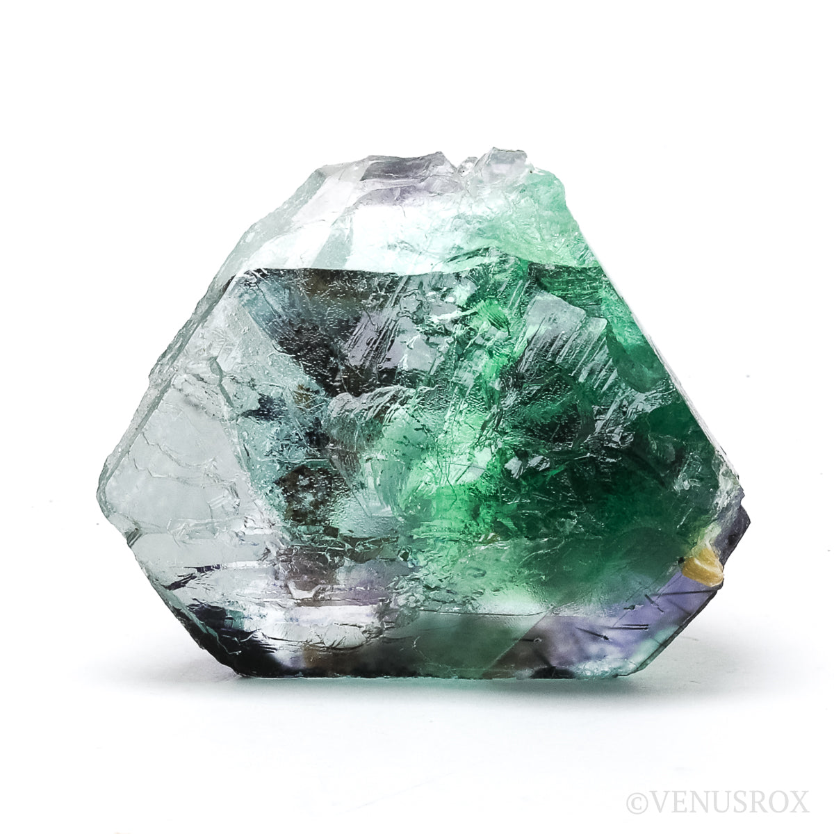 Fluorite with Zinnwaldite (Mica) Natural Crystal from the Erongo Region, Namibia | Venusrox