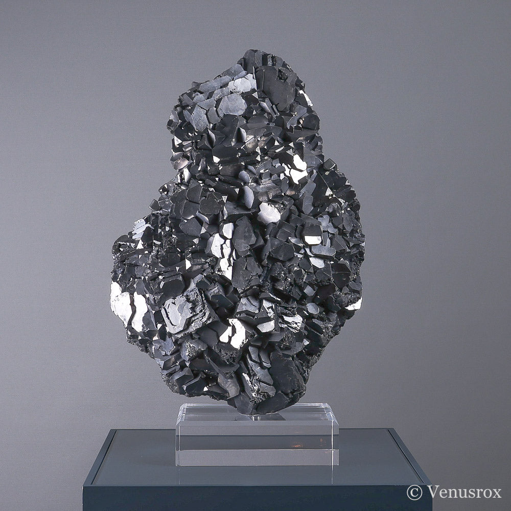 GALENA WITH PYRITE NATURAL CLUSTER - POLISHED CRYSTALS