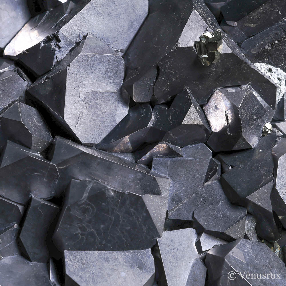 GALENA WITH PYRITE NATURAL CLUSTER - POLISHED CRYSTALS