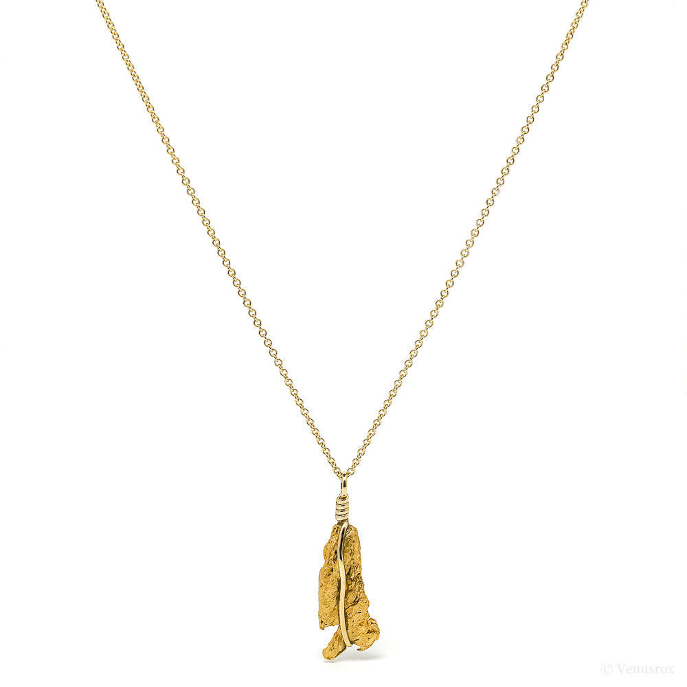 Gold Nugget Pendant wrapped in 18Kt Gold from Kalgoorlie, Western Australia | Venusrox