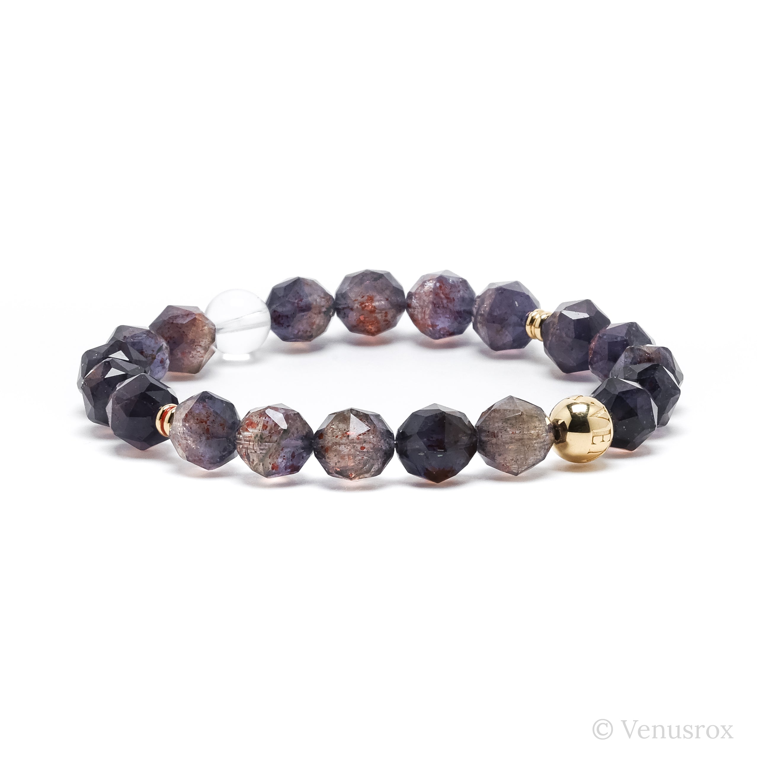 Iolite with Sunstone Bracelet from India | Venusrox