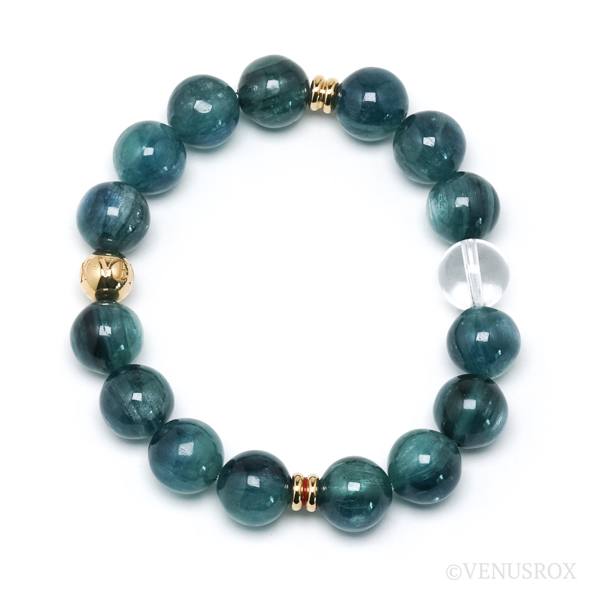 Blue/Green Kyanite Bracelet from Tanzania | Venusrox