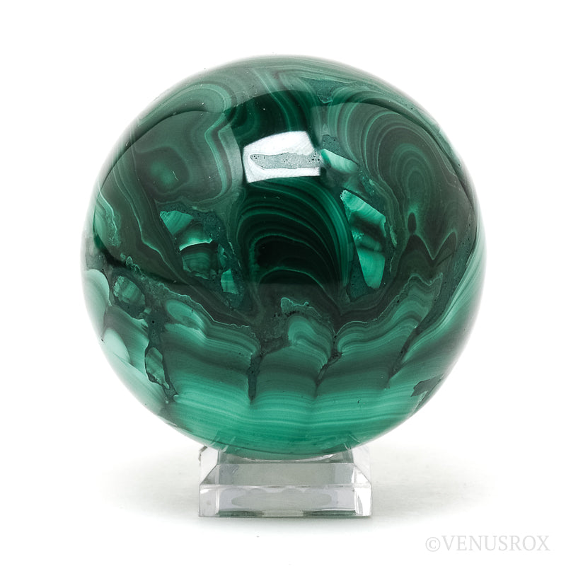 Malachite Sphere from the Democratic Republic of Congo | Venusrox