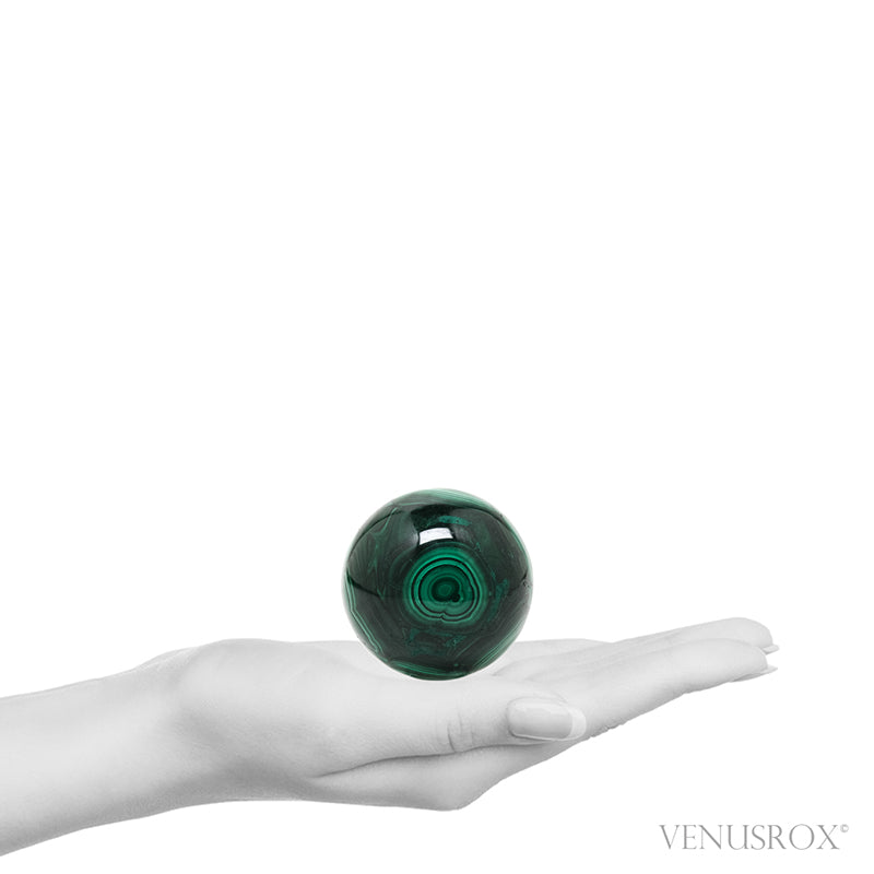 Malachite Sphere from the Democratic Republic of Congo | Venusrox