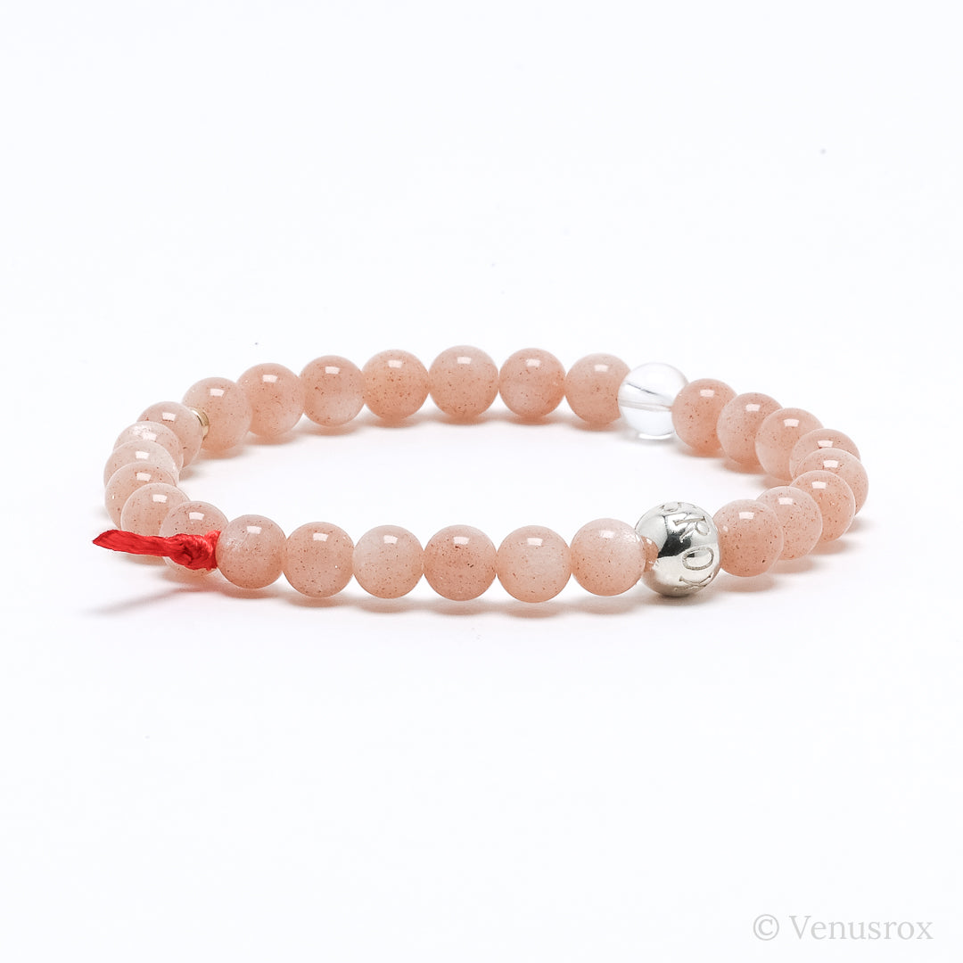 Peach Moonstone Bracelet from India | Venusrox