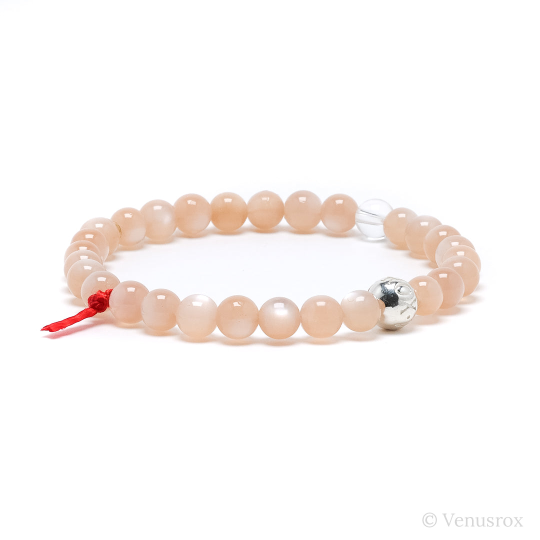 Peach Moonstone Bracelet from India | Venusrox