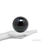 Size Illustration | Black Obsidian Polished Sphere from Mexico | Venusrox