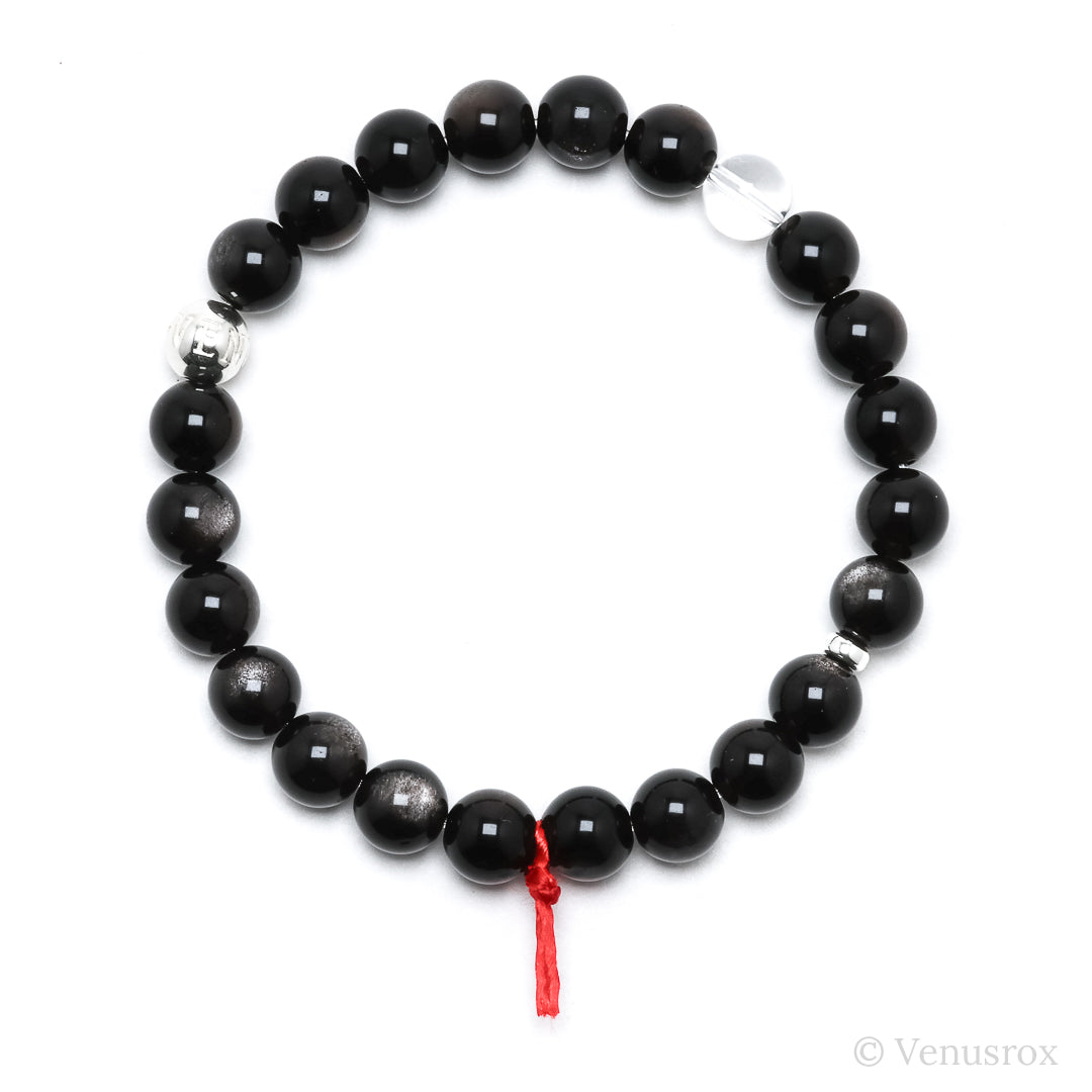 Silver Sheen Obsidian Bracelet from Mexico | Venusrox