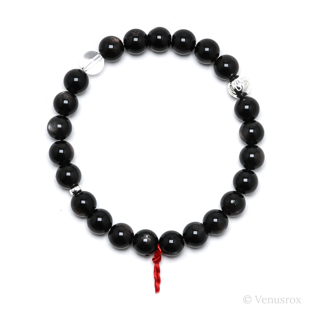 Silver Sheen Obsidian Bracelet from Mexico | Venusrox