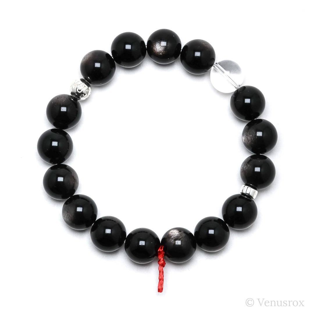 Silver Sheen Obsidian Bracelet from Mexico | Venusrox