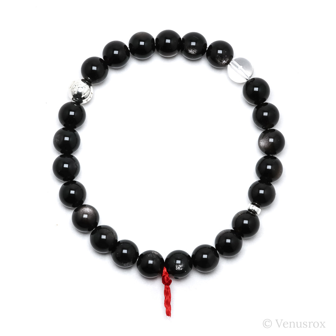 Silver Sheen Obsidian Bracelet from Mexico | Venusrox