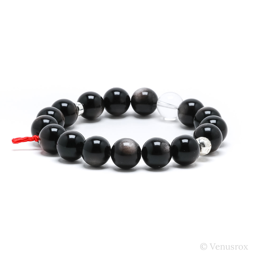 Silver Sheen Obsidian Bracelet from Mexico | Venusrox