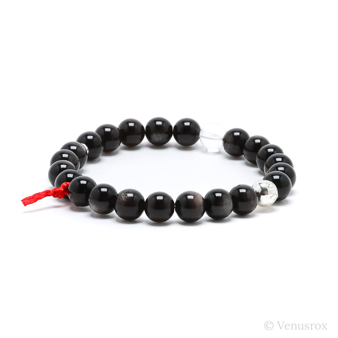 Silver Sheen Obsidian Bracelet from Mexico | Venusrox