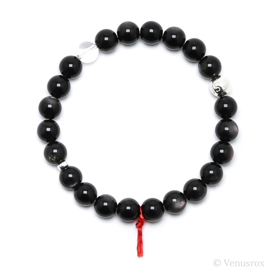 Silver Sheen Obsidian Bracelet from Mexico | Venusrox