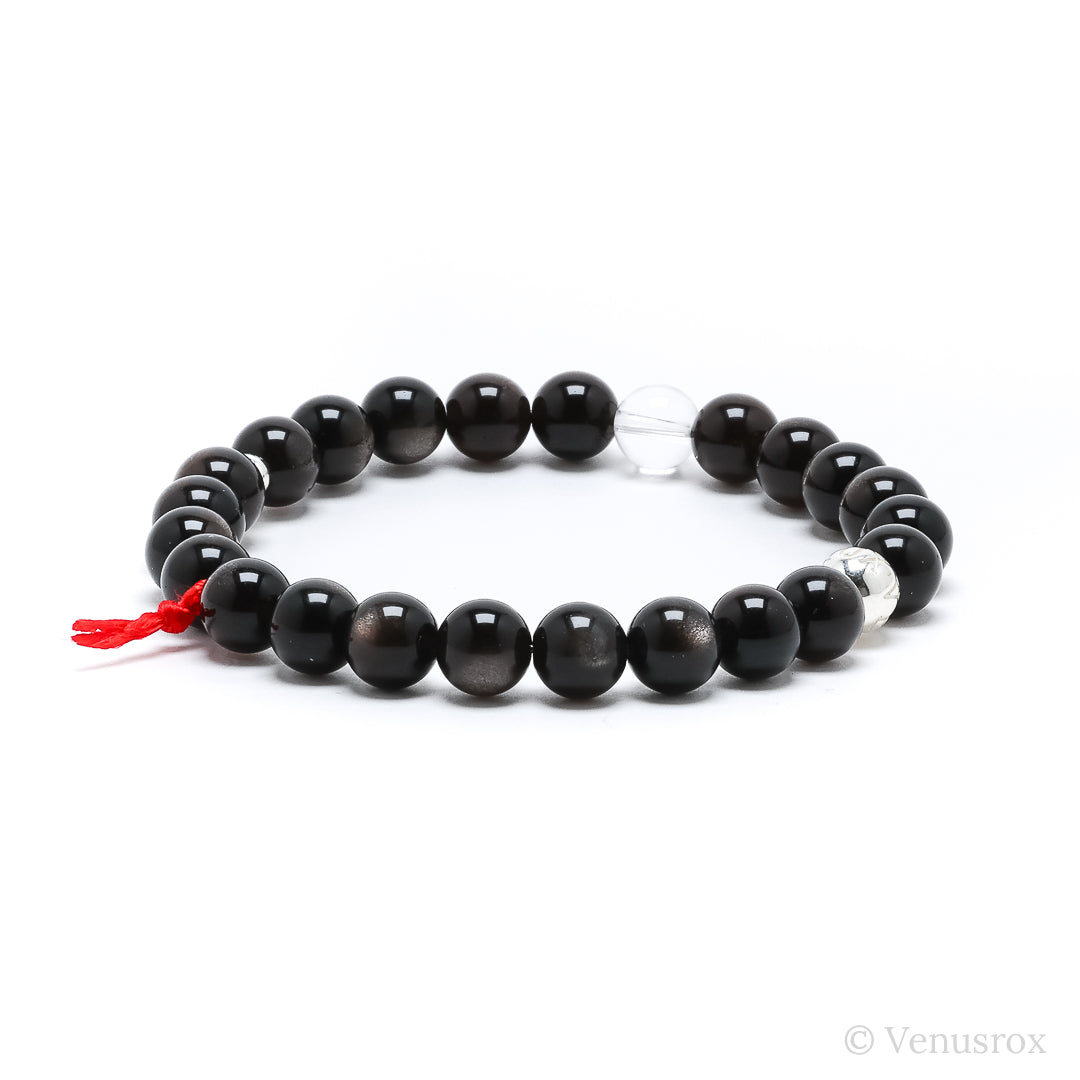 Silver Sheen Obsidian Bracelet from Mexico | Venusrox