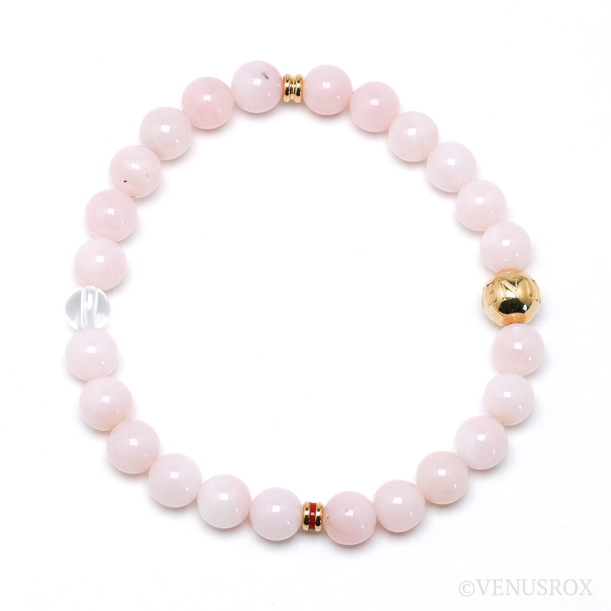 Pink Opal Bracelet from Peru | Venusrox