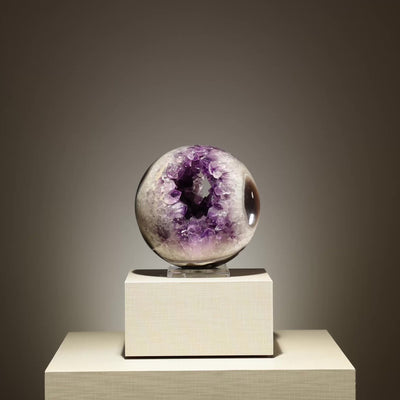 Amethyst with Quartz & Agate Geode Sphere from Brazil | Venusrox
