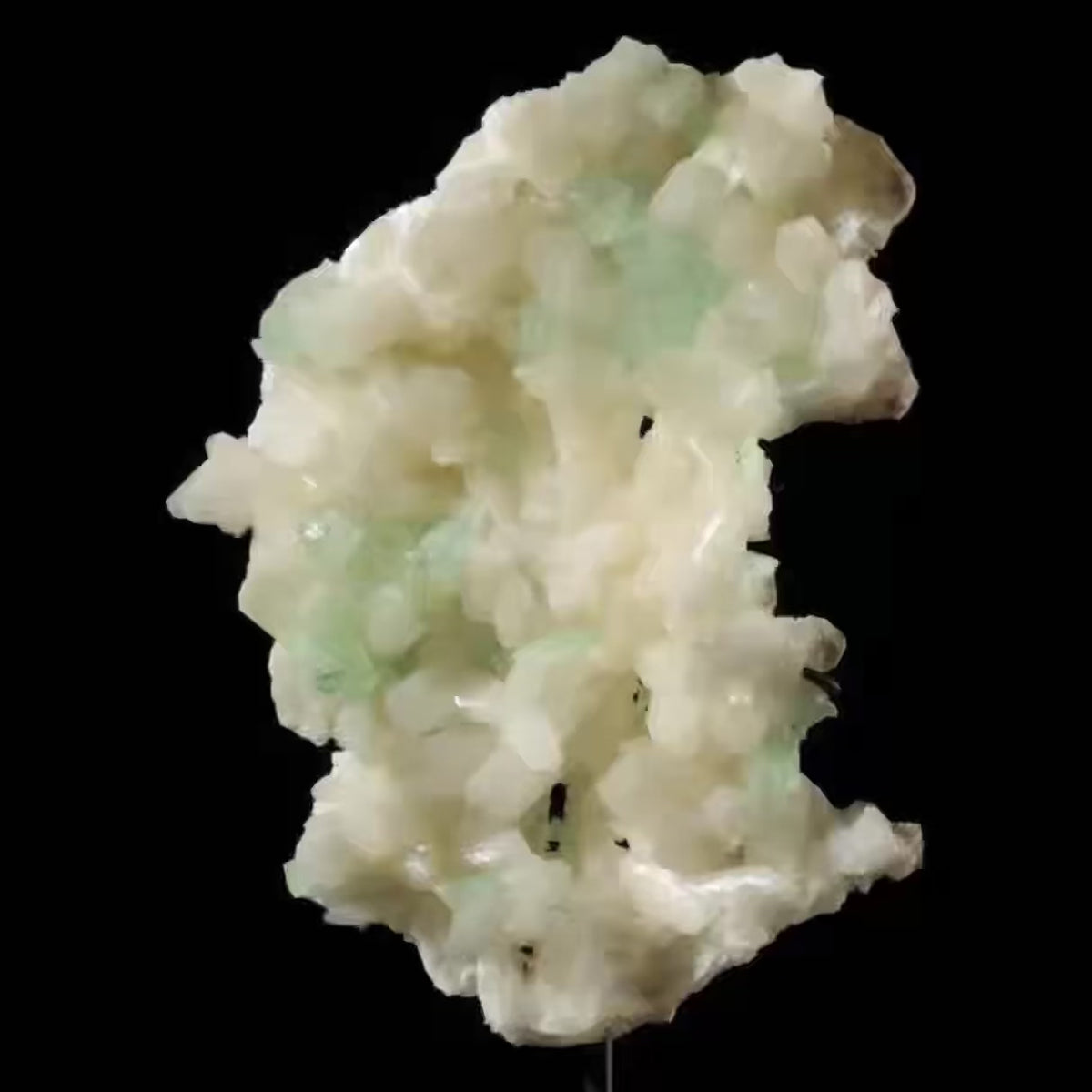 Green Apophyllite with Stilbite Natural Cluster from Maharashtra, India mounted on a bespoke stand | Venusrox