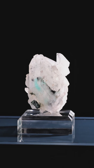 Ajoite in Clear Quartz Natural Cluster from Musina, Musina Local Municipality, Vhembe District Municipality, Limpopo, South Africa | Venusrox