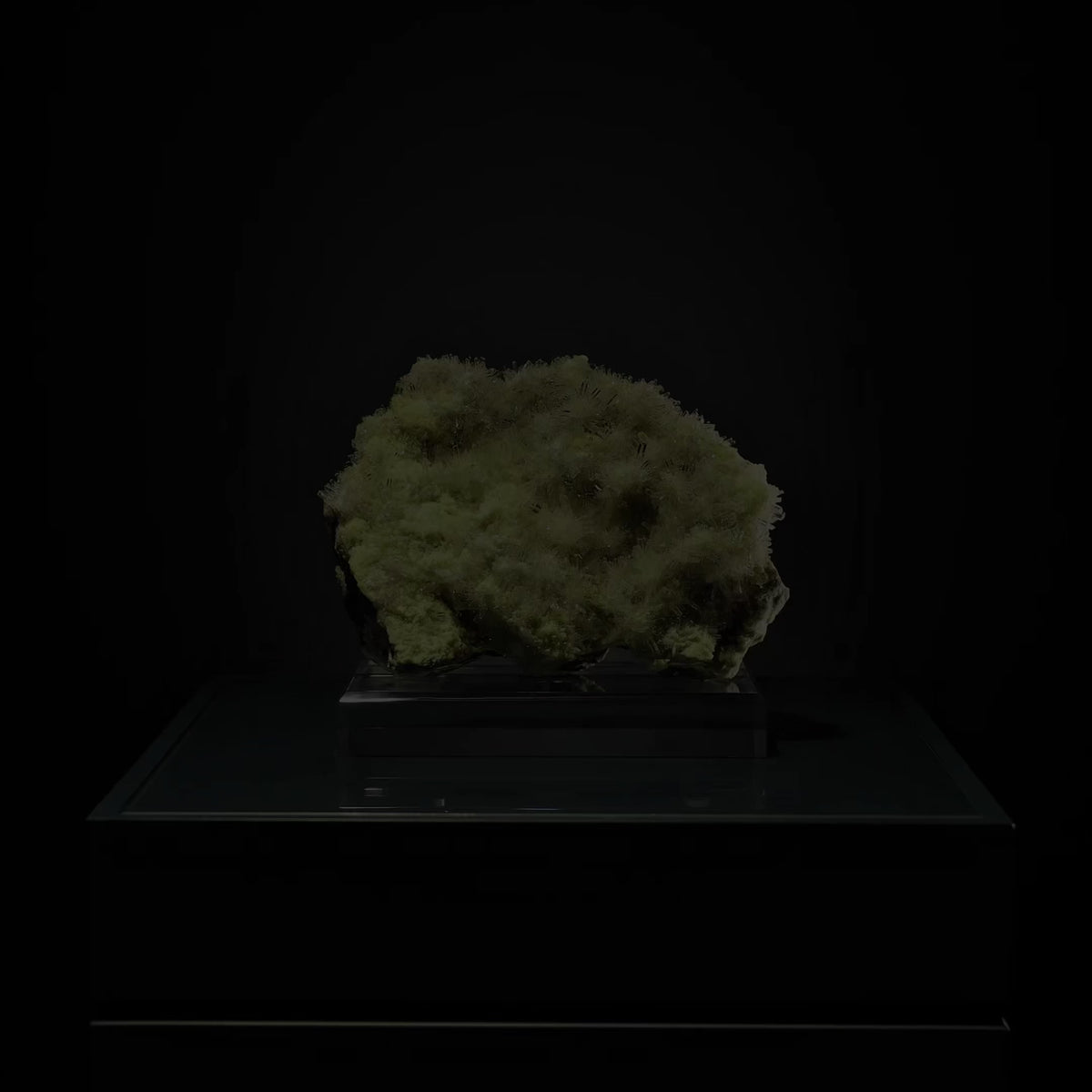 Sulphur with Celestite Natural Specimen from the Machów Mine, Tarnobrzeg, Subcarpathian Voivodeship, Poland mounted on a bespoke stand | Venusrox