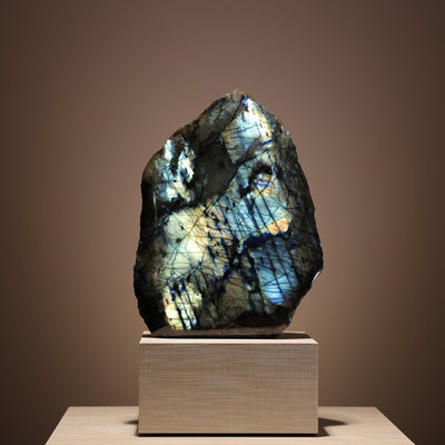 Labradorite Part Polished/Part Natural Freeform from Madagascar | Venusrox
