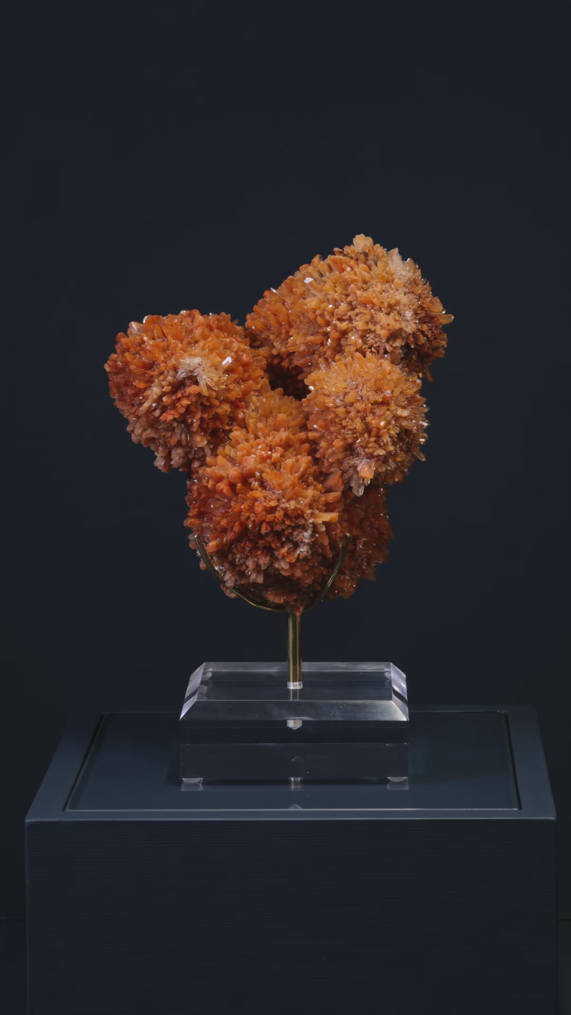 Creedite Natural Cluster from Mina Navidad, Abasolo, Durango, Mexico mounted on a bespoke stand | Venusrox