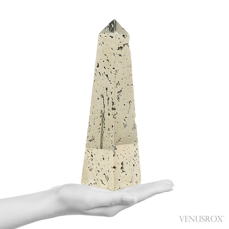 Pyrite Polished/Natural Geode Point from Peru | Venusrox