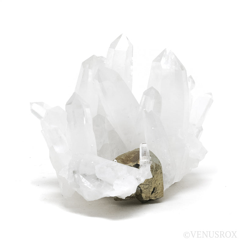 Pyrite with Quartz Natural Cluster from the Huanzala Mine, Huallanca District, Huanuco Department, Peru | Venusrox