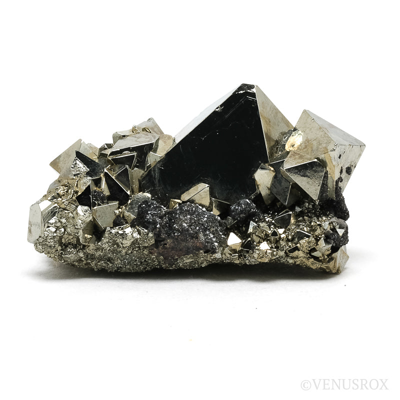 Pyrite with Sphalerite Natural Cluster from the Huanzala Mine, Huallanca District, Dos de Mayo Province, Huánuco Department, Peru | Venusrox