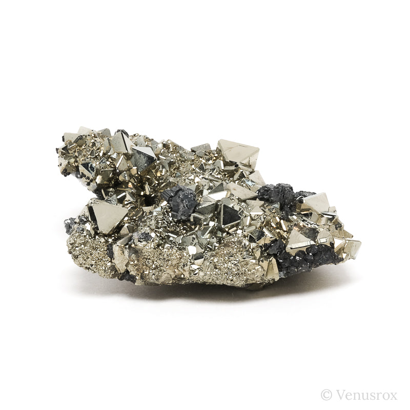 Pyrite with Sphalerite Natural Cluster from the Huanzala Mine, Huallanca District, Dos de Mayo Province, Huánuco Department, Peru | Venusrox