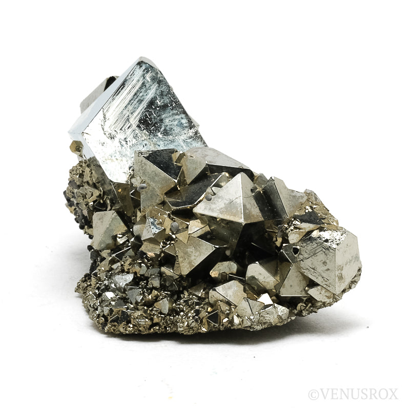 Pyrite with Sphalerite Natural Cluster from the Huanzala Mine, Huallanca District, Dos de Mayo Province, Huánuco Department, Peru | Venusrox