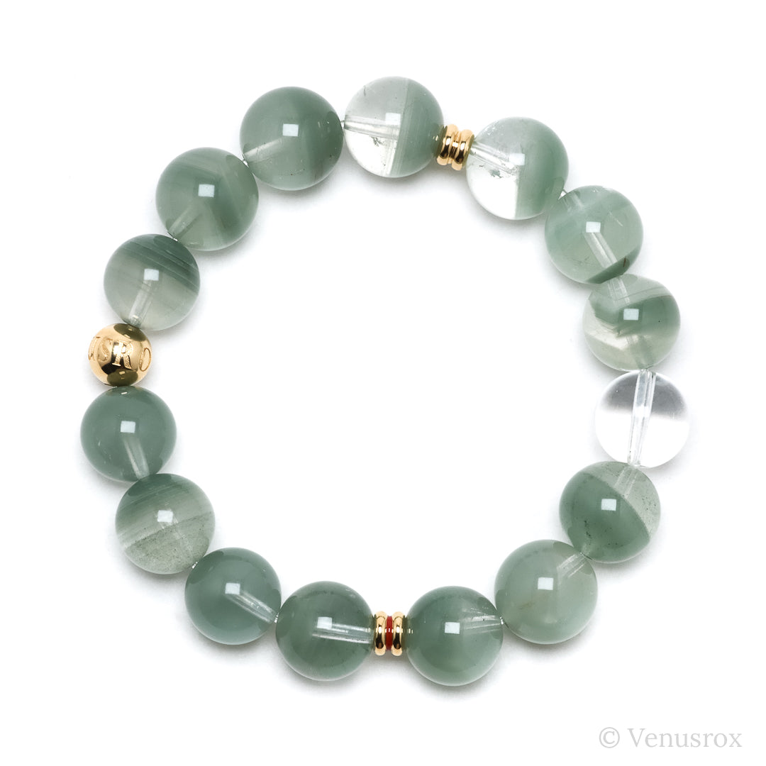 Chlorite Phantom Quartz Bracelet from Brazil | Venusrox