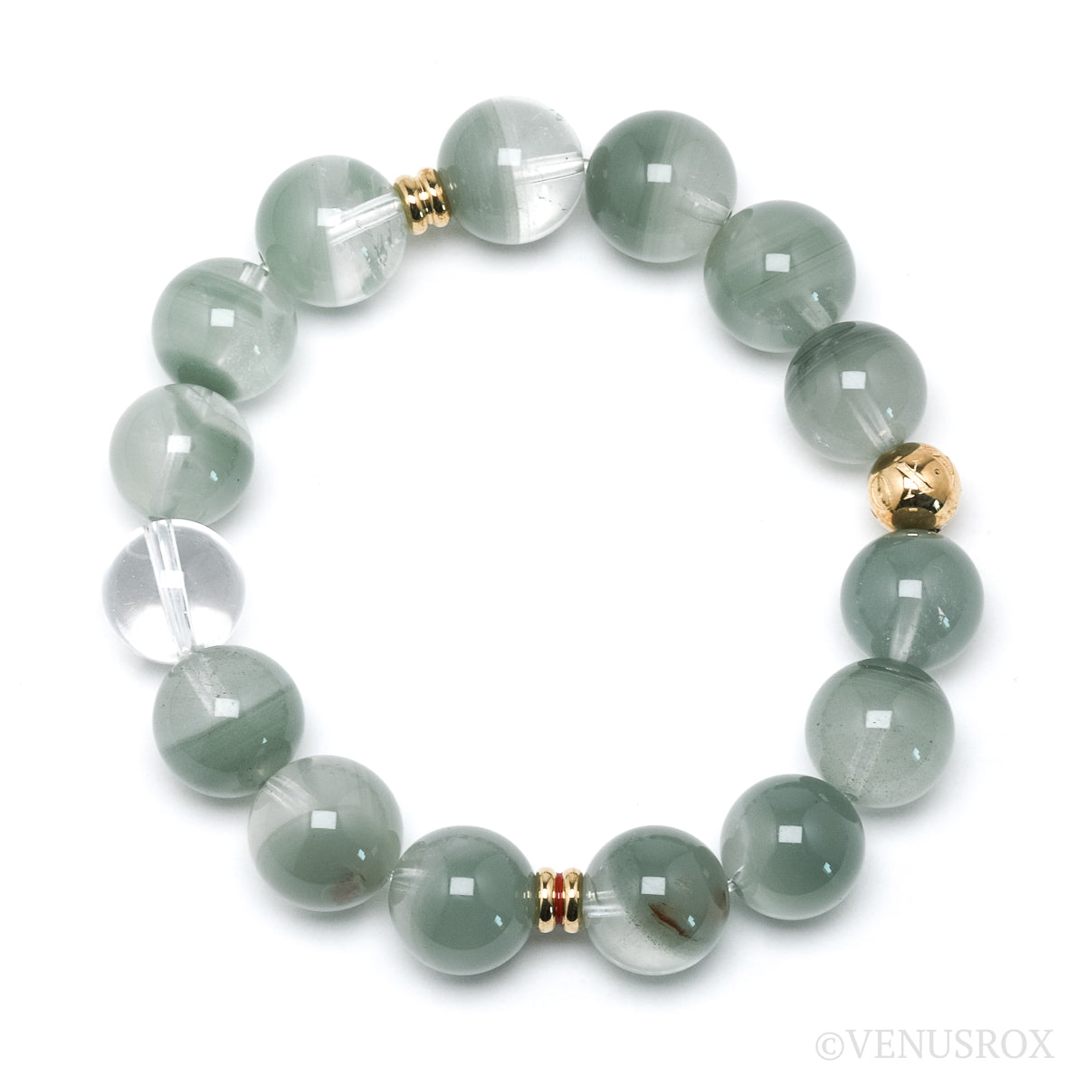 Chlorite Phantom Quartz Bracelet from Brazil | Venusrox