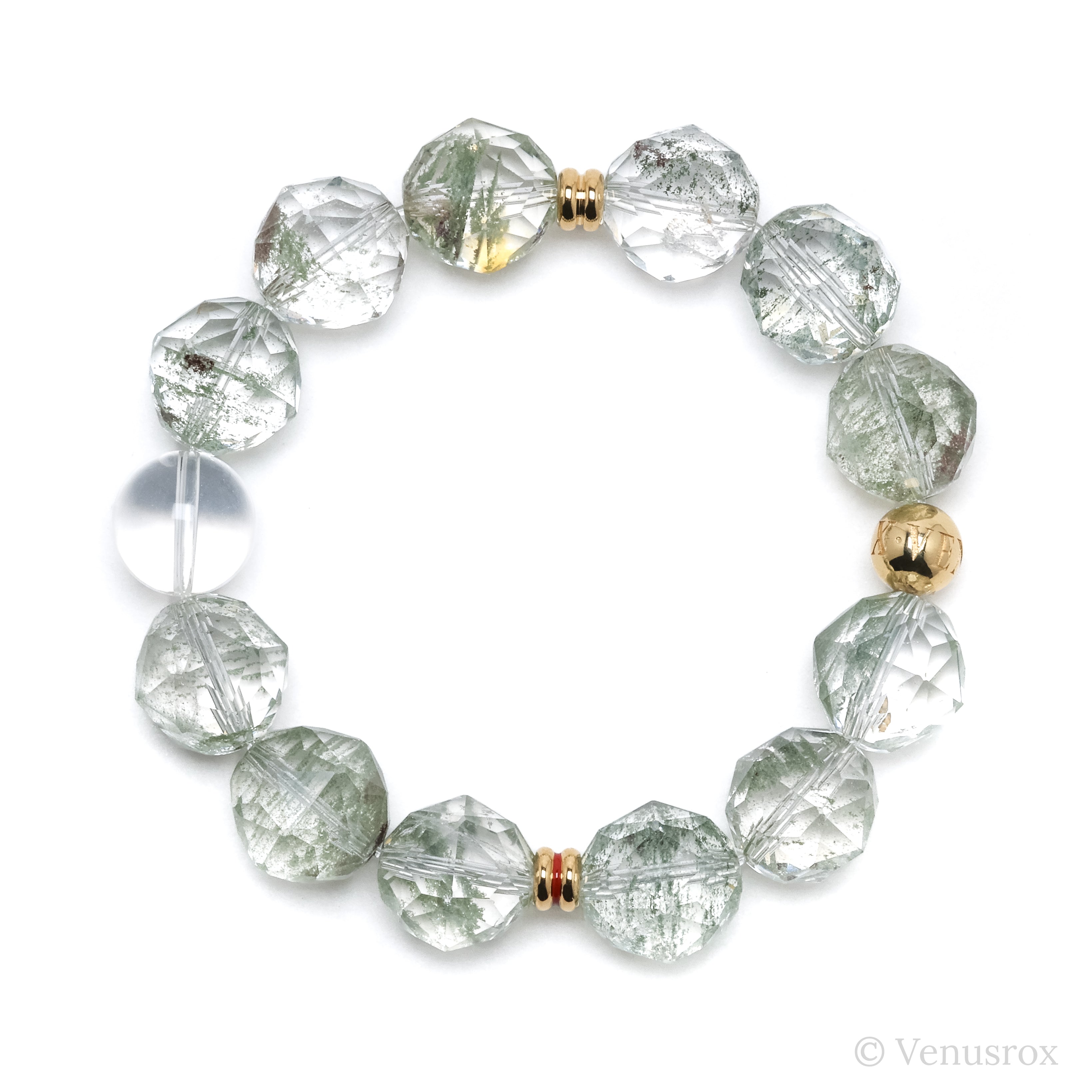 Chlorite Phantom Quartz Bracelet from Brazil | Venusrox