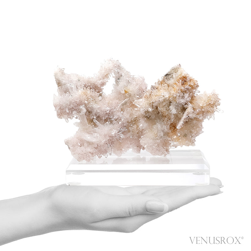 Clear Quartz Natural Cluster from the Santander Province, Colombia mounted on a bespoke stand | Venusrox